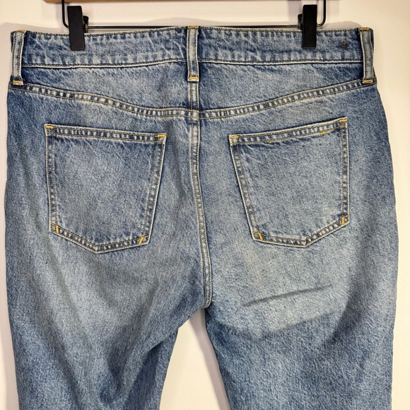 Anthropologie Pilcro and the Letterpress Hyphen Boy Fit Fringe Crop Jeans Sz 29 - Picture 9 of 14
